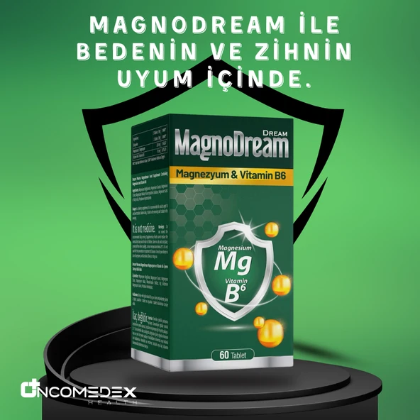 Dream Pharma Magnodream Magnezyum & Vitamin B6 60 Tablet ürün görseli 1