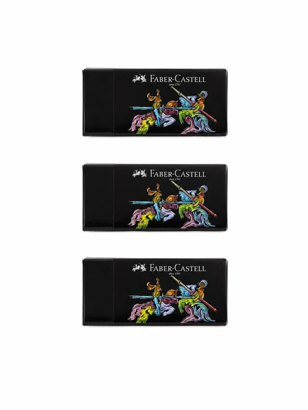 Faber-Castell Black Edition Silgi 3 Adet ürün görseli 1