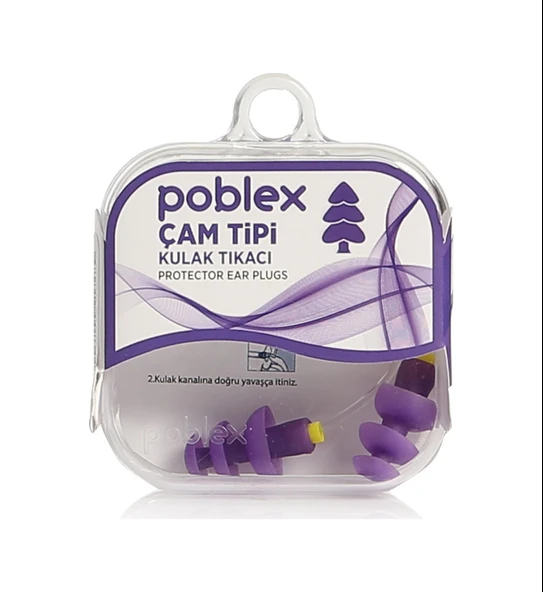 Poblex Çam Tipi Kulak Tıkacı Medium ürün görseli 1