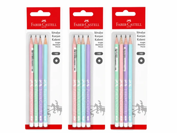 Faber-Castell Şövalye Kurşun Kalem Seti Pastel HB 12 Adet ürün görseli 1