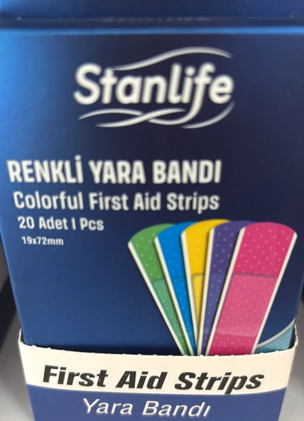 Stanlife Renkli Yara Bandı 20li ürün görseli 1