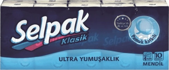 Selpak Klasik Cep Mendil 10'lu Paket ürün görseli 1