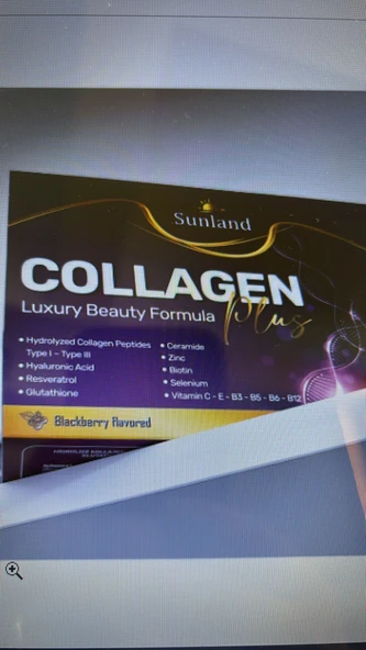 Sunland Collagen Luxury Beauty Formula Plus 30 Şase ürün görseli 1