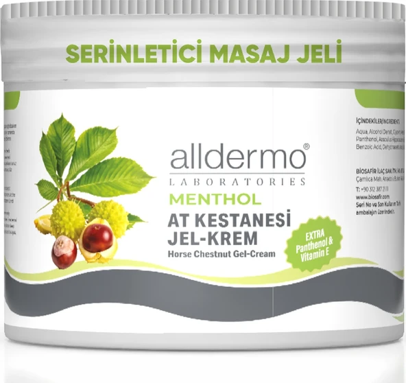 Alldermo At Kestanesi Menthol Serinletici Jel Krem 500 Ml ürün görseli 1