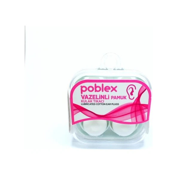 Poblex Vazelinli Pamuk Kulak Tıkacı 4lü ürün görseli 1