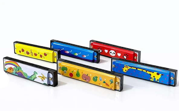 Desenli Metal Mızıka ürün görseli 1