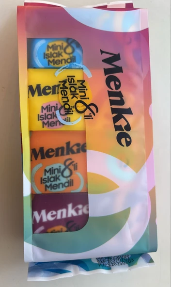 Lummed Menkie - Mini Islak Mendil 8 Adetli 8 Paket 8'li Set ürün görseli 1