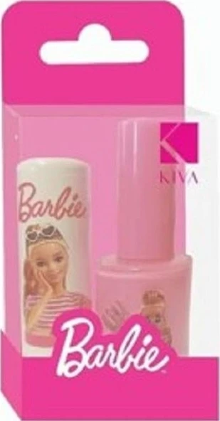 Kiva Barbie Lisanslı Dudak Koruyucu + Oje ürün görseli 1