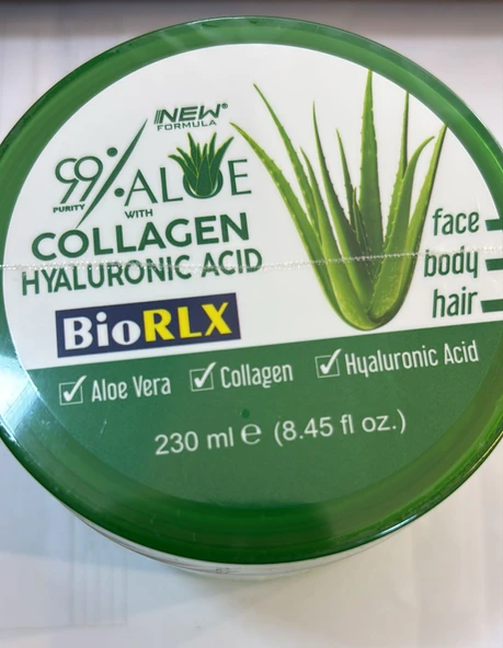 Biorlx %99 Aloe Vera Jeli, Kolajen Ve Hyaluronik Asit 230 Ml Kavanoz ürün görseli 1
