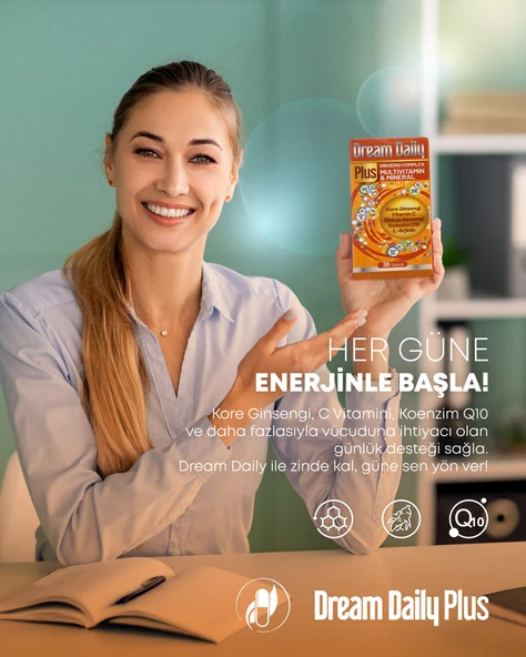 Dream Daily Plus Vtamin 30 Kapsül - Resim 2