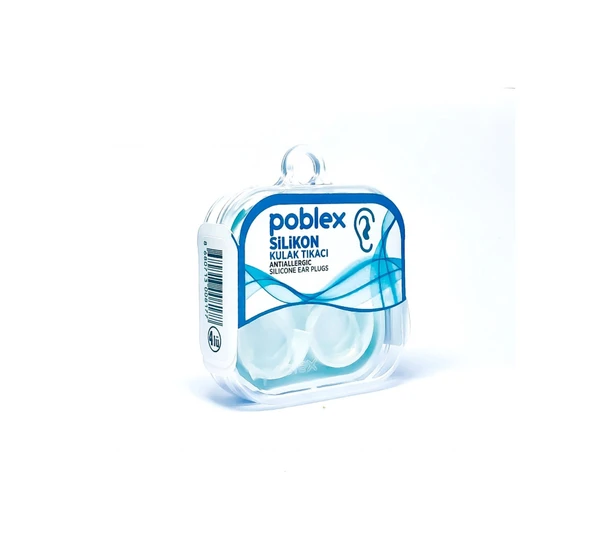 Poblex Silikon Kulak Tıkacı 2li ürün görseli 1