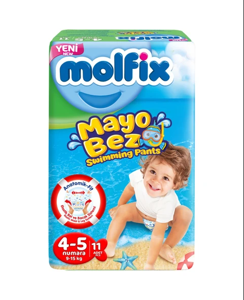 Molfix Swimming Pants Mayo Bez 4-5 Numara 11 Adet ürün görseli 1