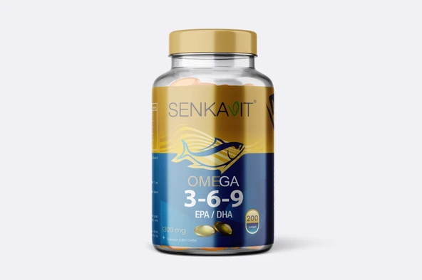 Senkavit Omega 3-6-9 İçeren Takviye Edici Gıda 200 Softgel ürün görseli 1