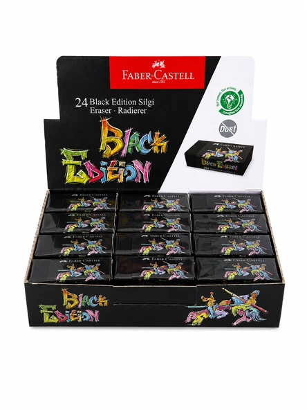 Faber-Castell Black Edition Silgi 3 Adet - Resim 3