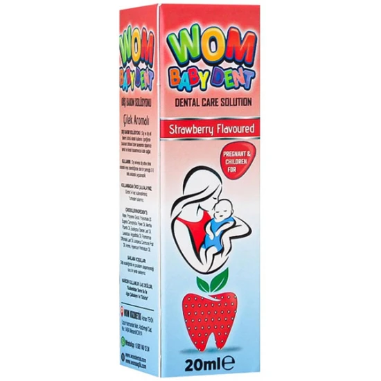 Wom Baby Dent Çilek Aromalı Diş Bakım Solüsyonu 20 ML ürün görseli 1