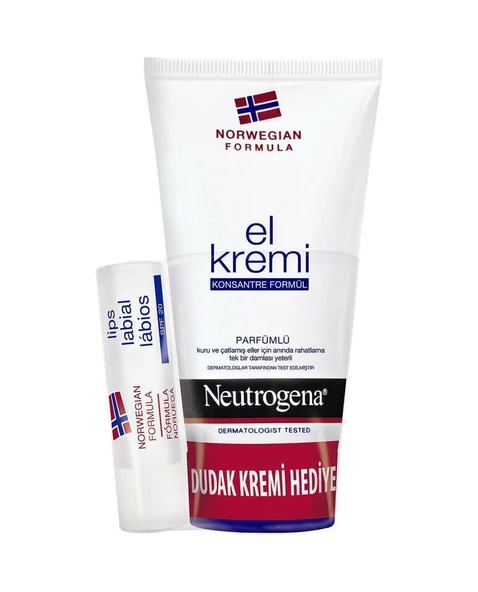 Neutrogena El Kremi Parfümlü 75 ML + Dudak Kremi 5 G ürün görseli 1