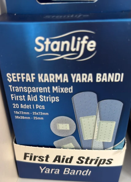 Stanlife Şeffaf Yara Bandı 20li ürün görseli 1