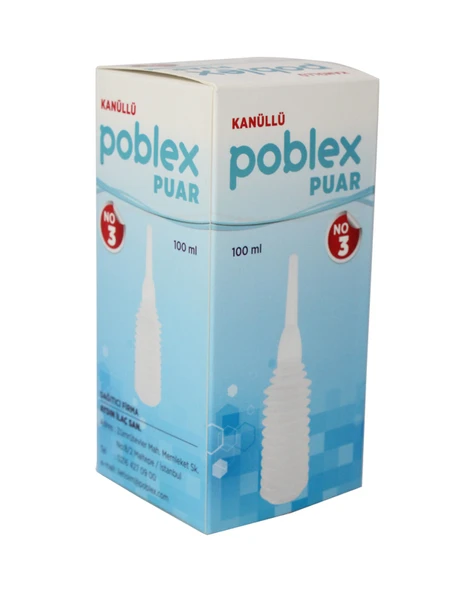 Poblex Puar No:3 Kanullu 100ml ürün görseli 1