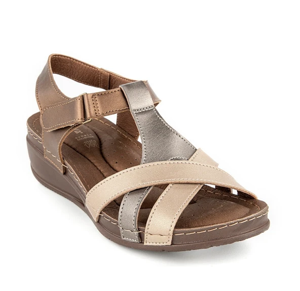 MUYA SİMBOLE BRONZ SANDALET - Resim 2