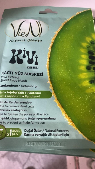 Vien Kivi Kağıt Yüz Maskesi ürün görseli 1