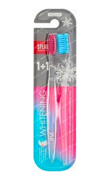 Splat Professional Whitening Medium Diş Fırçası 2li 1 Adet Çok Renkli ürün görseli 1