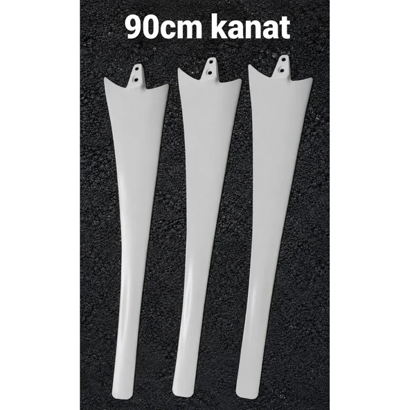 90cm-3 adet Aerodinamik Rüzgar Türbin Kanadı ürün görseli 1