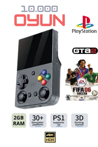 El Atarisi 3.5 Hd Ekran Gamepad Nostalji Oyun Atari PSP/PS1/Fıfa Gta Mario 10.000 Games Oyun Konsolu ürün görseli 1