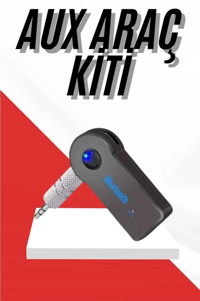 Tüm Cihazlara Uyumlu Bluetooth Aux Araç Kiti Siyah ürün görseli 1