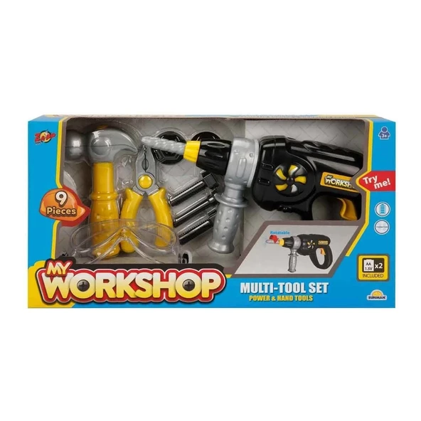 4606  My Workshop Matkaplı Tamir Seti 9 Parça ürün görseli 1