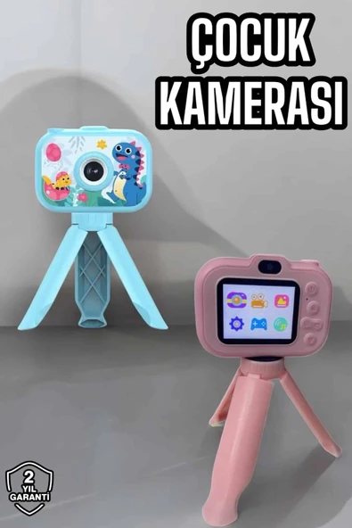 Ayaklı Mini Fotoğraf Makinesi Çocuk Için Eğitici Video Kamera ürün görseli 1