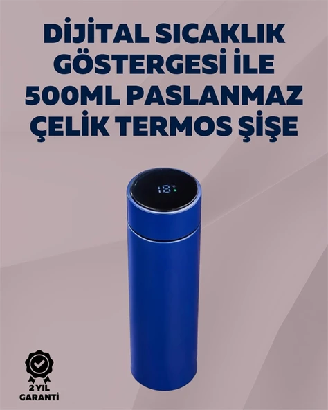 12 Saat Sıcak, 24 Saat Soğuk Tutabilen Paslanmaz Termos ürün görseli 1