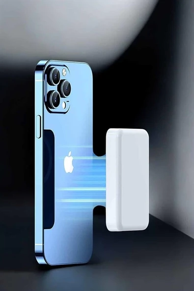 5000 Mah İOS Uyumlu Magsafe Kablosuz Şarj Hızlı Şarj Desteği ürün görseli 1