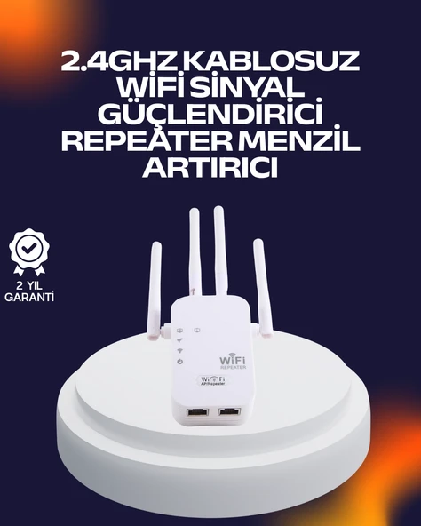 Yüksek Hızlı Parazit Önleyici WiFi Repeater Router ürün görseli 1