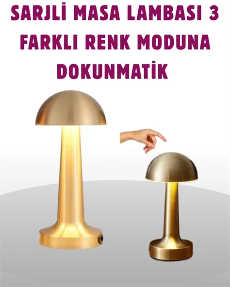 Taşınabilir Dokunmatik LED Lamba – Sıcak & Soğuk Işık Ayarı ürün görseli 1
