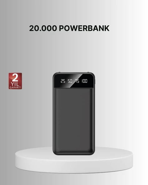 Taşınabilir 20.000 mAh Hızlı Şarj Powerbank 4 Çıkışlı ürün görseli 1