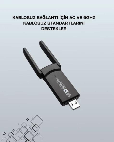 AC1200 USB WiFi Adaptör - Resim 2