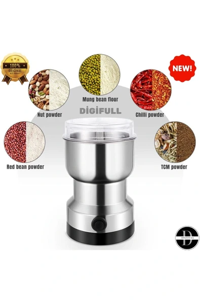 Elektrikli Paslanmaz Çelik Kahve Baharat Pirinç Öğütücü 150w ürün görseli 1