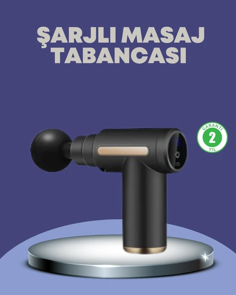 Sporcu Kas Masaj Tabancası 6 Kademe Güçlü Titreşim 4 Başlık Şarjlı Masaj Aleti ürün görseli 1