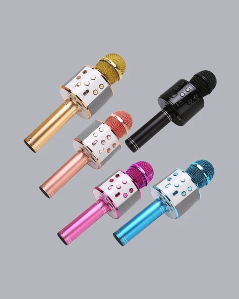 Kablosuz Bluetooth Karaoke Mikrofon  Yankı Efektli - Resim 5
