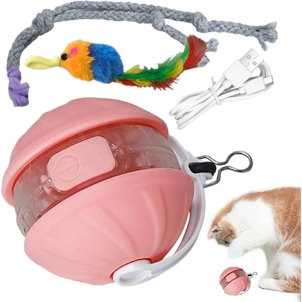 Şarjlı Hareketli Kedi Topu Oyuncak - Resim 3