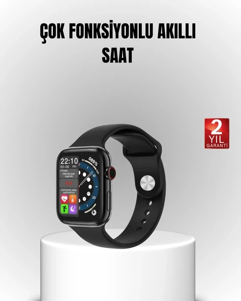 Yüksek Çözünürlüklü 1.9" Akıllı Saat – 5-6 Gün Aktif Kullanım, Şık ve Modern Tasarım ürün görseli 1