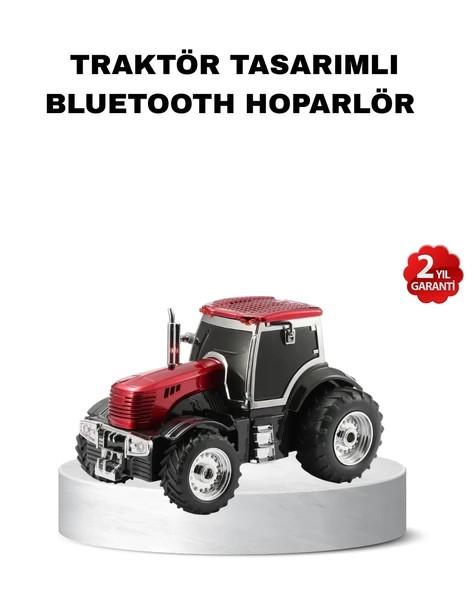 Traktör Tasarımlı Bluetooth Hoparlör 12W TWS Destekli Nostaljik Model ürün görseli 1