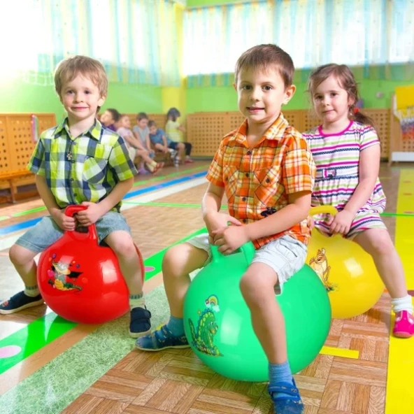 Kulplu Zıplama Ve Pilates Topu - Resim 2