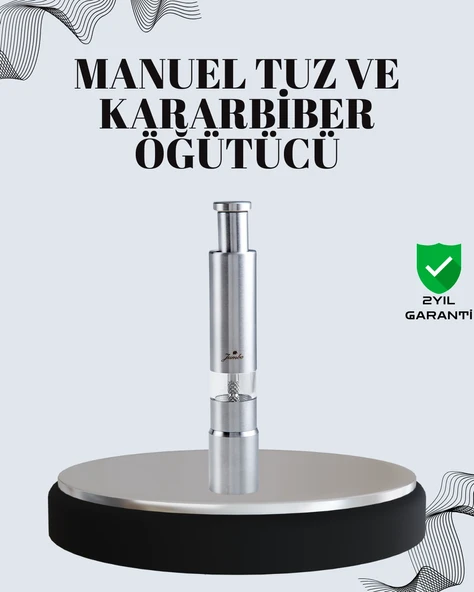 Tuz ve Kararbiber Öğütücü - Şeffaf Akrilik Hazne ürün görseli 1