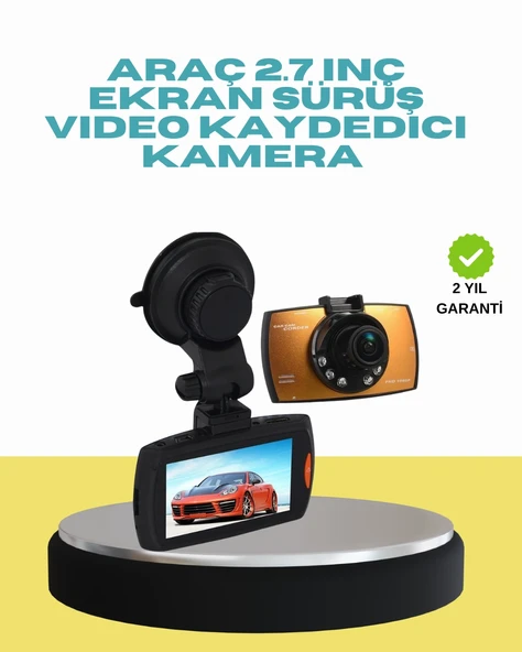 Araç İçi Güvenlik Kamerası Hareket Algılamalı HD DVR ürün görseli 1
