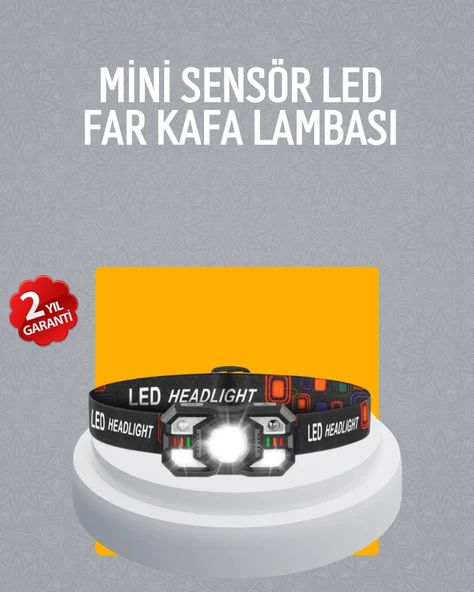 Şarj Edilebilir LED Far Hareket Sensörlü 5 Modlu Outdoor ürün görseli 1