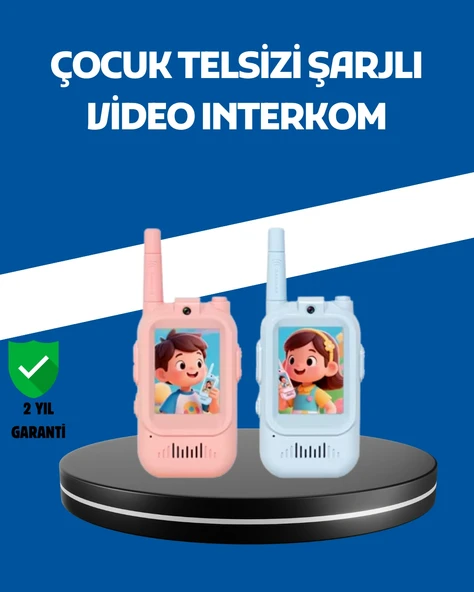 Çocuklar İçin Video Görüşmeli Walkie Talkie Uzun Mesafe İletişim ürün görseli 1