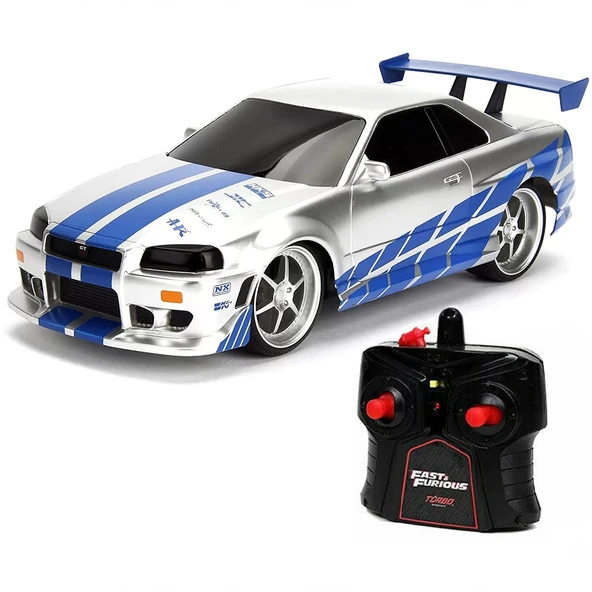 1:16 Fast  Furious Kumandalı Brian's Nissan Skyline GT-R Turbo Araba ürün görseli 1