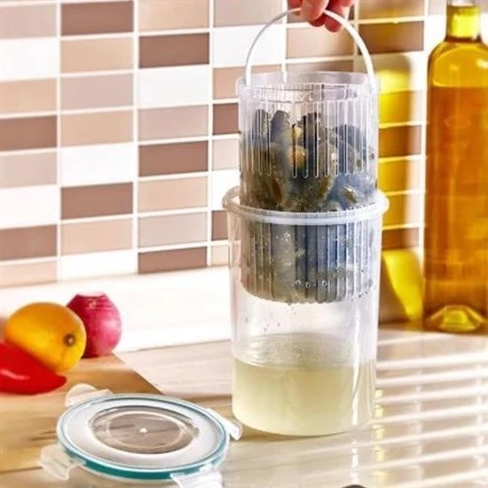 Zeytin Turşu Sebze Yıkama Kutusu Klipsli Kapaklı Saklama Kabı ürün görseli 1