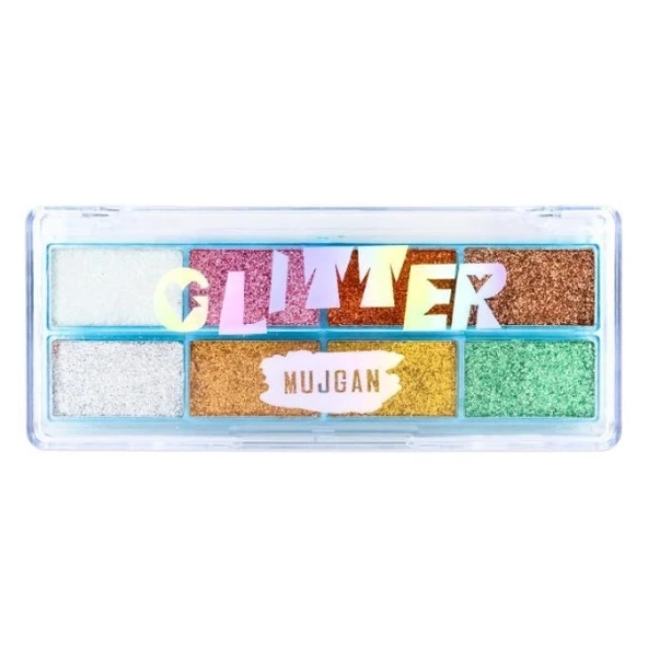 8 Renk Yaz Glitter Far Paleti - 2'li Set - Resim 2